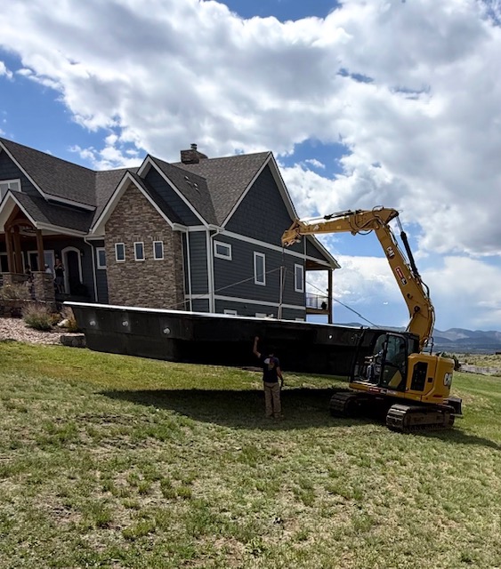 Colorado backyard pool installation