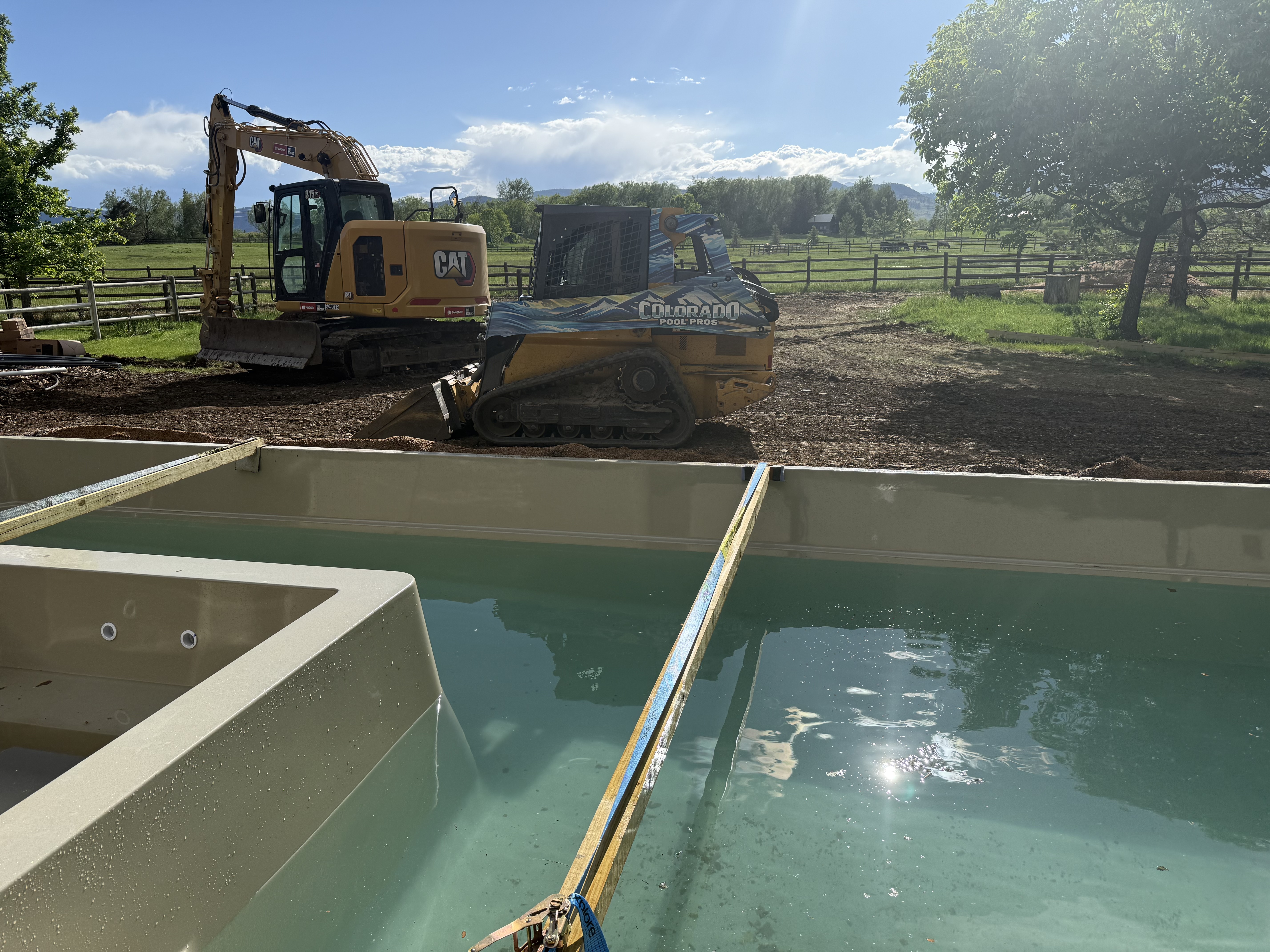 Pool construction detail